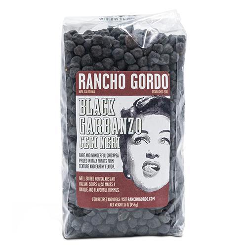 Rancho Gordo - 'Italian Black Garbanzo' Heirloom Beans (16OZ).
