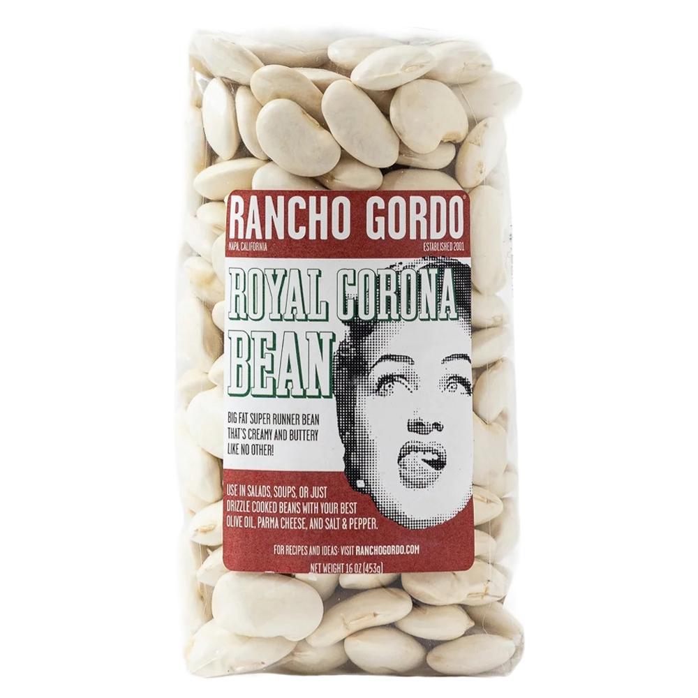 Rancho Gordo - 'Royal Corona' Heirloom Beans (16OZ).