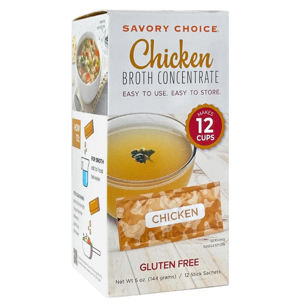 Savory Choice - Chicken Flavored Liquid Broth Concentrate (12CT).