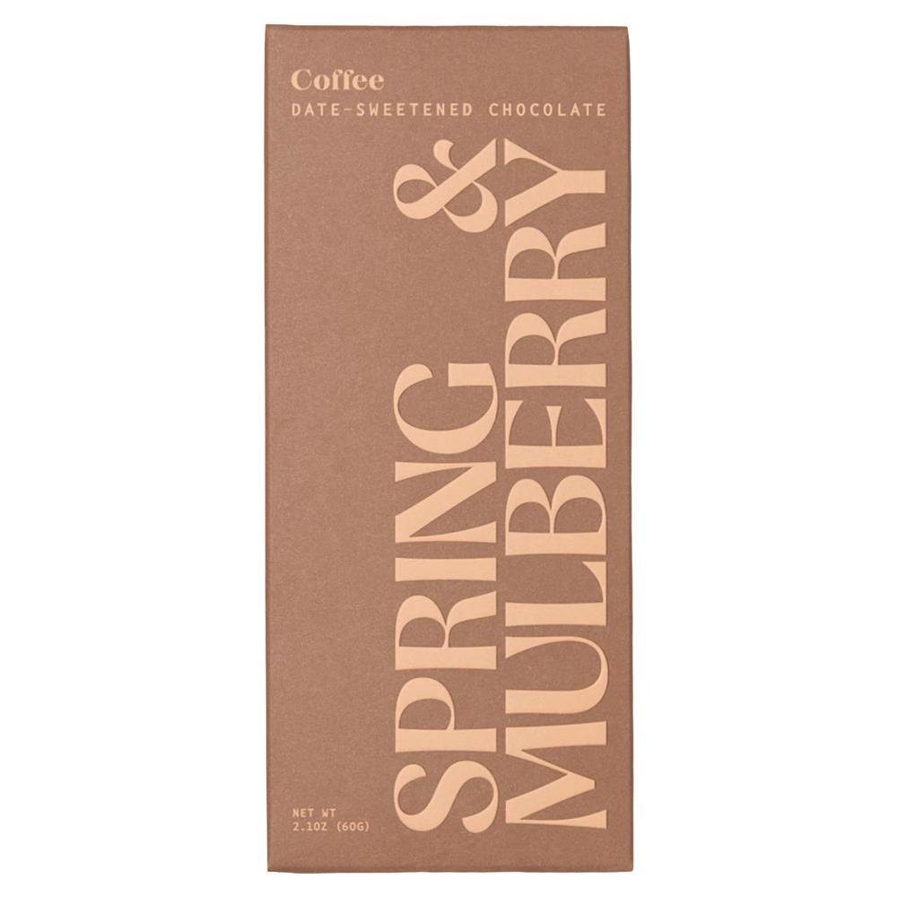 Spring & Mulberry - 'Coffee' Date Sweetened Dark Chocolate (2.01OZ).