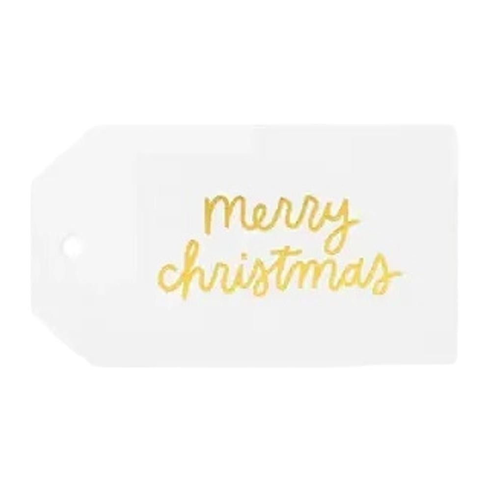 Sugar Paper - 'Gold Merry Christmas' Gift Tag (1CT).
