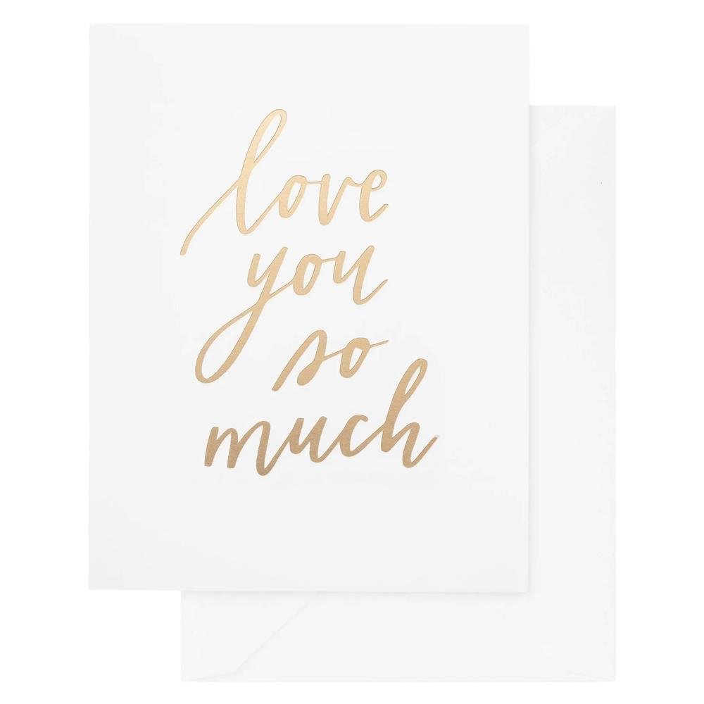 Sugar Paper - 'Love You So Much' Folded Card (1CT)
