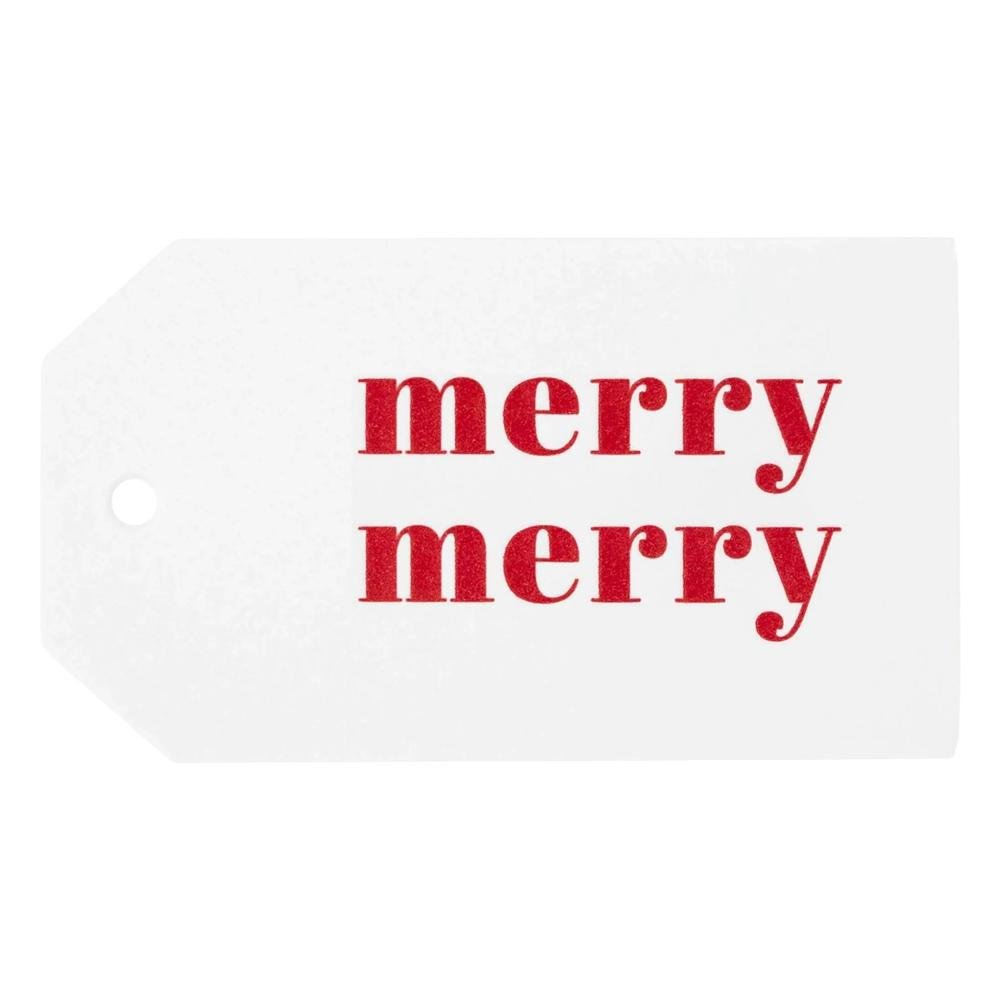 Sugar Paper - 'Red Merry Merry' Gift Tag (1CT).