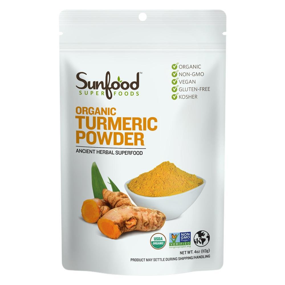 Sunfood Superfoods - Organic Turmeric Powder (4OZ)