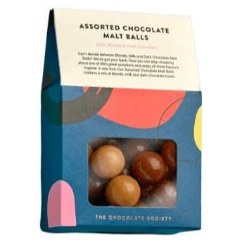 The Chocolate Society - Assorted Chocolate Malt Balls (150G)