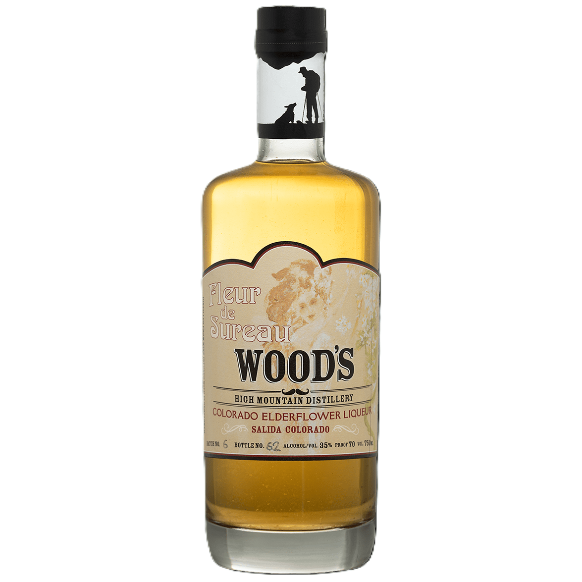 Wood's High Mountain Distillery - 'Fleur de Sureau' Elderflower Liqueur (375ML).