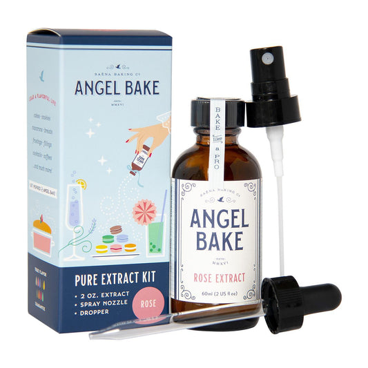 Angel Bake - 'Rose' Pure Extract Kit w/ Spray Nozzle & Dropper (2OZ) - The Epicurean Trader