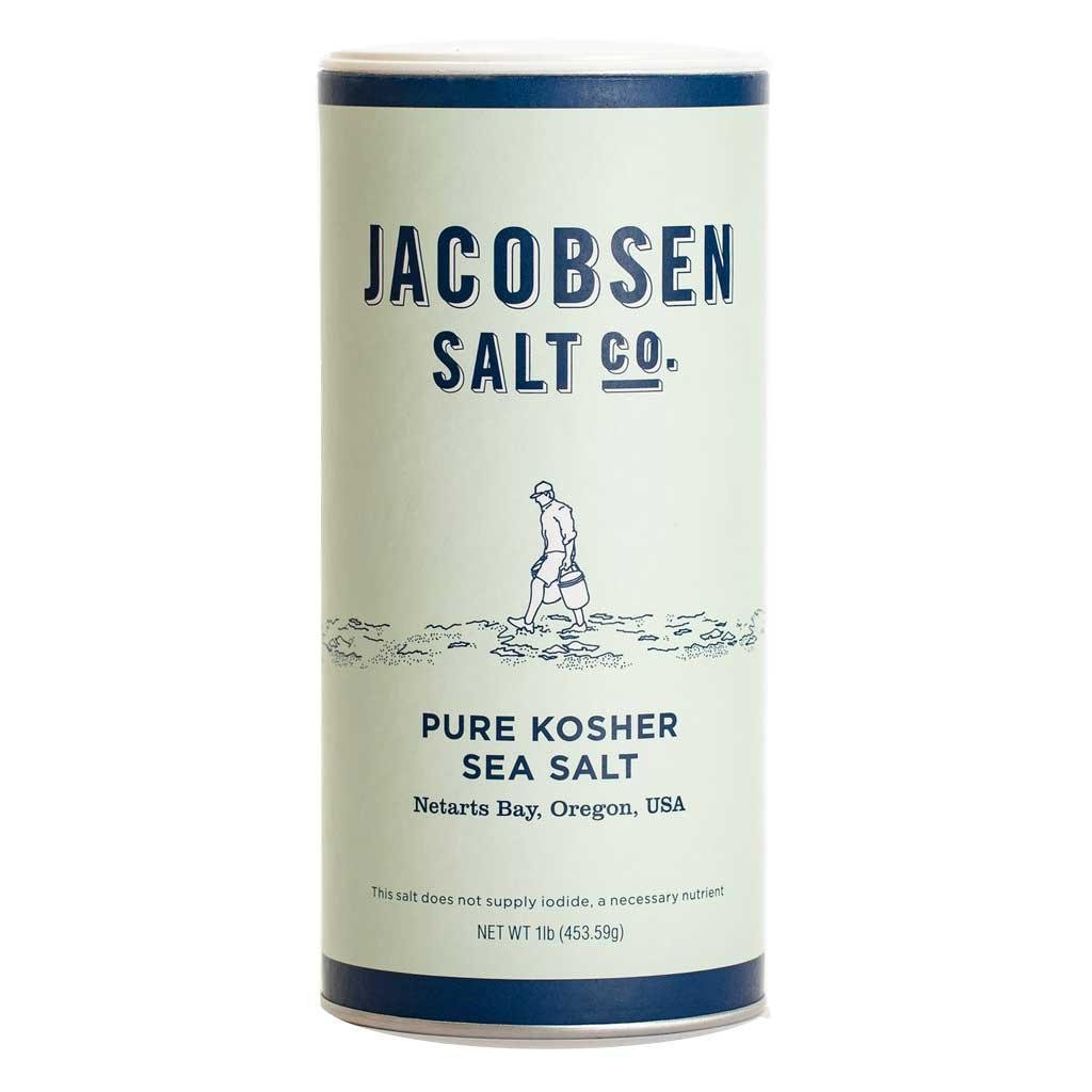 Jacobsen Salt Co - Pure Kosher Sea Salt Tube (1LB) - The Epicurean Trader