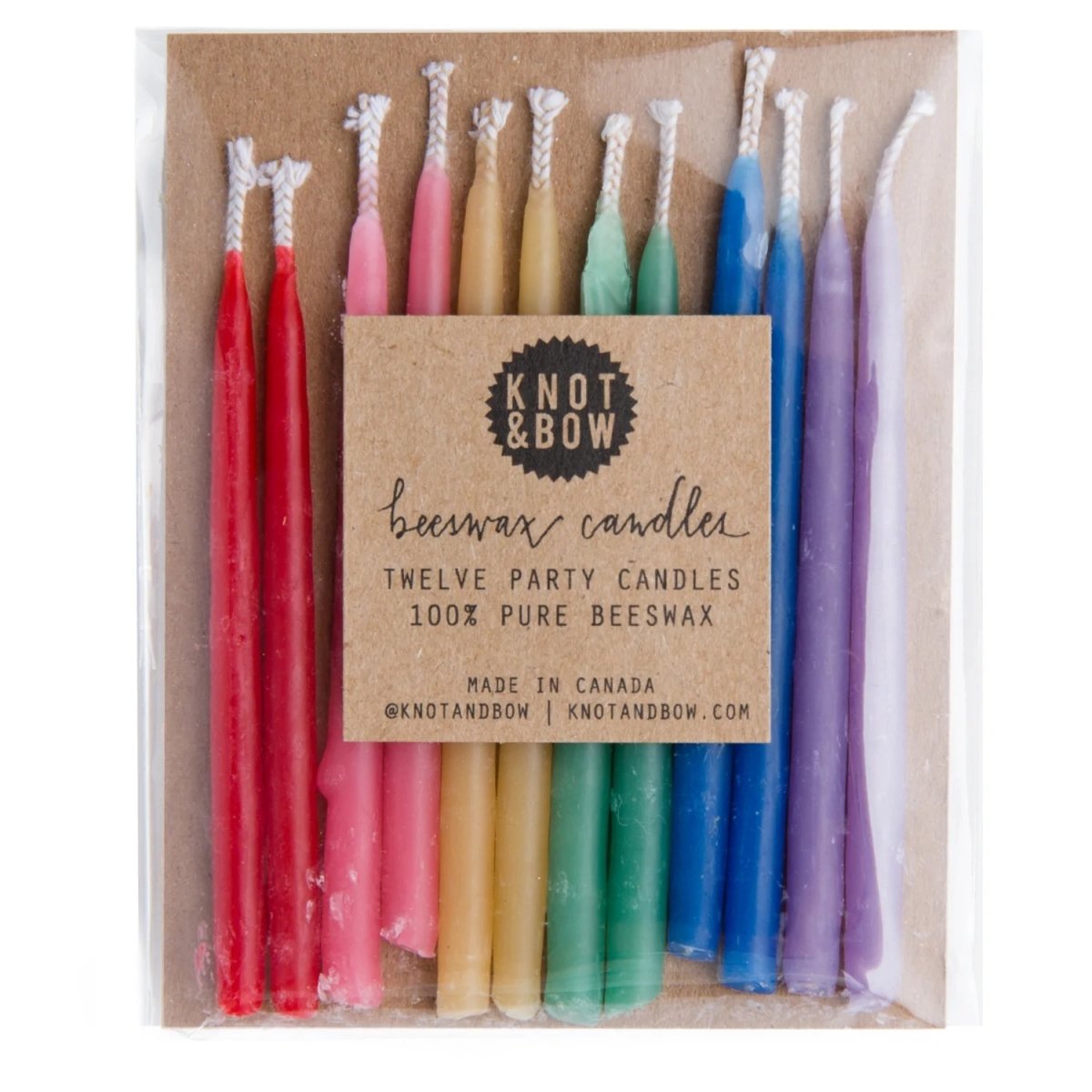 Knot & Bow - Beeswax Candles (12CT) - The Epicurean Trader