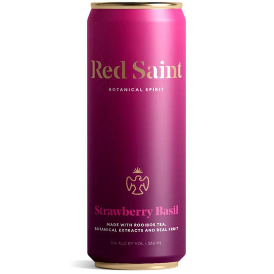 Red Saint - 'Strawberry Basil' Hard Herbal Tea (4PK) - The Epicurean Trader