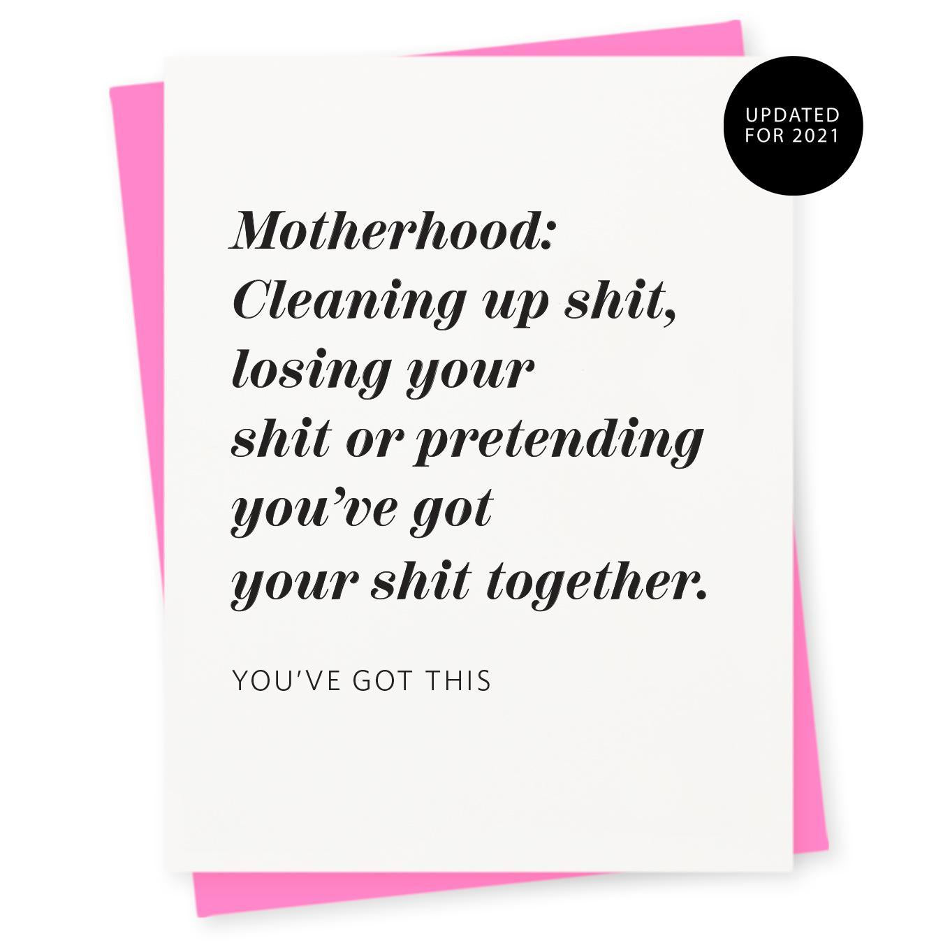 417 Press - 'Motherhood: Cleaning Up Shit' Greeting Card (1CT)