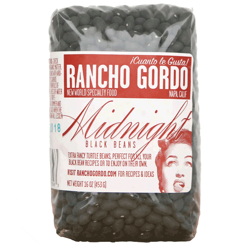 Rancho Gordo - 'Midnight' Black Heirloom Beans (16OZ)