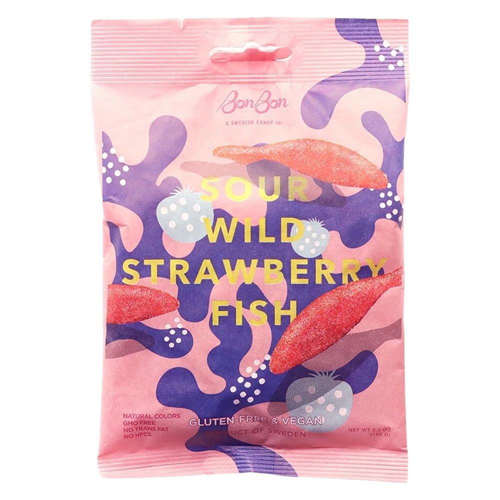 BonBon - 'Sour Wild Strawberry Fish' Candy (5.2OZ)