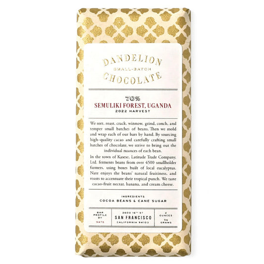 Dandelion Chocolate - Semuliki Forest, Uganda (70% | 2OZ)