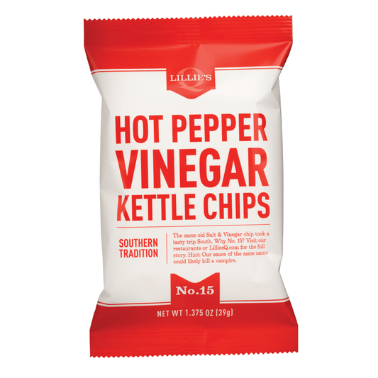 Lillie's Q - 'Hot Pepper Vinegar Kettle' Chips (39G)