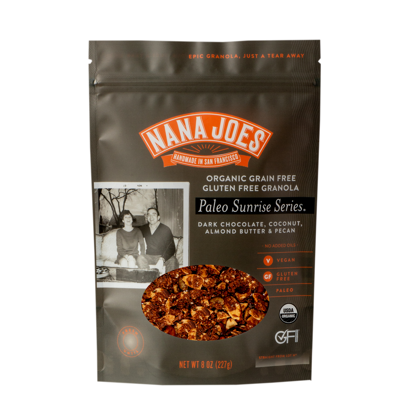 Nana Joes - 'Paleo Sunrise Series' Organic Granola Blend w/ Hu Chocolate (8OZ)