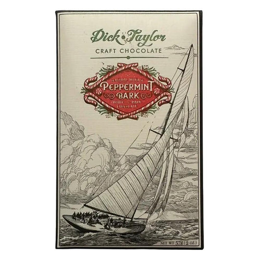 Dick Taylor Craft Chocolate - 'Peppermint Bark' Dark & White Chocolate (2OZ | 72%)