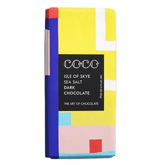 COCO Chocolatier - 'Isle of Skye Sea Salt' Dark Chocolate Mini Bar (20G | 40%)