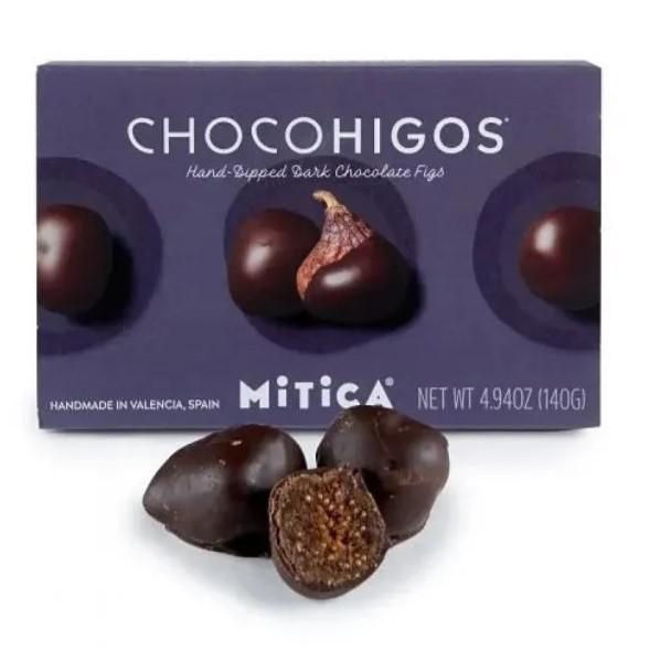 Mitica - 'ChocoHigos' Hand-Dipped Dark Chocolate Figs (140G)
