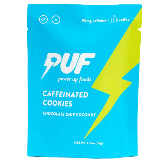 Power Up Foods - 'PUF' Chocolate Chip Coconut Cookie w/ Green Tea Caffeine (30G)
