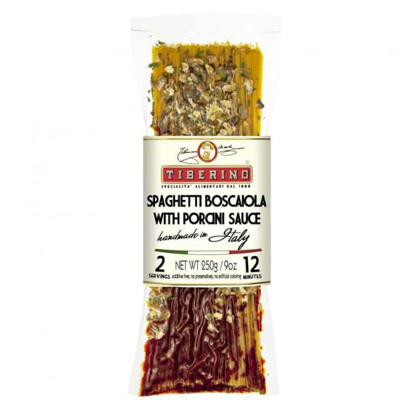 Tiberino - Spaghetti Boscaiola w/ Porcini Sauce (9OZ)