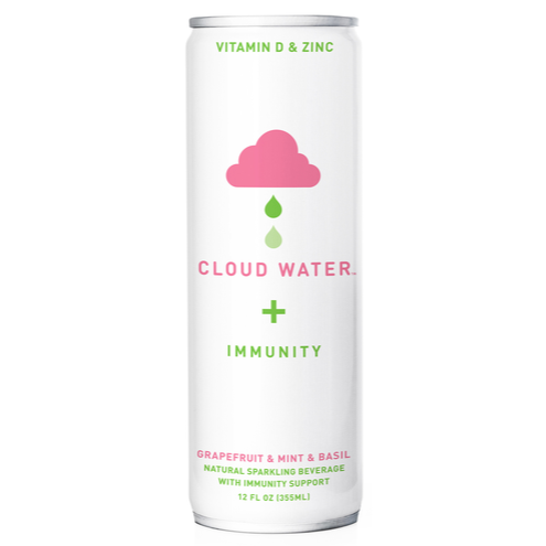 Cloud Water - 'Immunity' Sparkling Beverage w/ Grapefruit, Mint & Basil (12OZ)