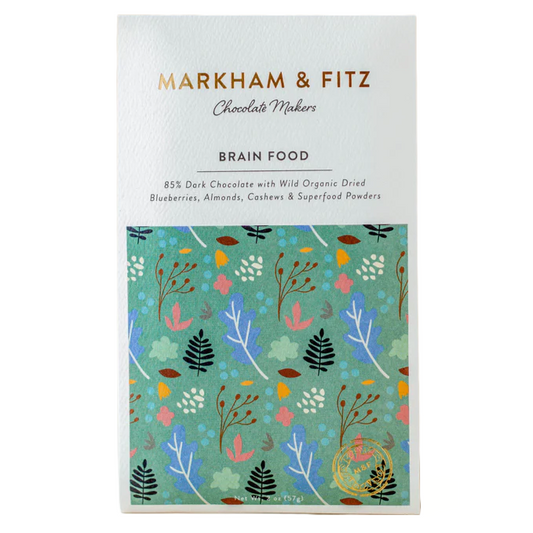Markham & Fitz - 'Brain Food' Chocolate Bar w/ Superfoods (2OZ | 85%)
