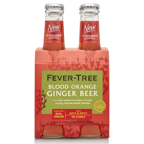 Fever Tree - Blood Orange Ginger Beer (4x200ML)
