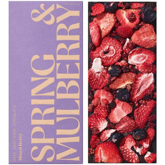 Spring & Mulberry - 'Mixed Berry' Date Sweetened Chocolate (3.25OZ)