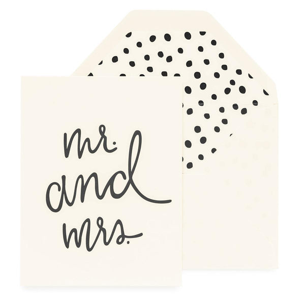 Sugar Paper - 'Mr. and Mrs.' Folded Card (1CT).