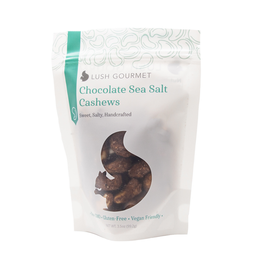 Lush Gourmet - Chocolate & Sea Salt Cashews (3.5OZ)