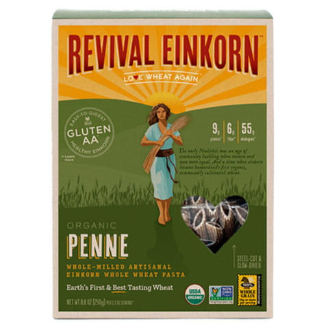 Revival Einkorn - 'Penne' Organic Einkorn Whole Wheat Pasta (250G)