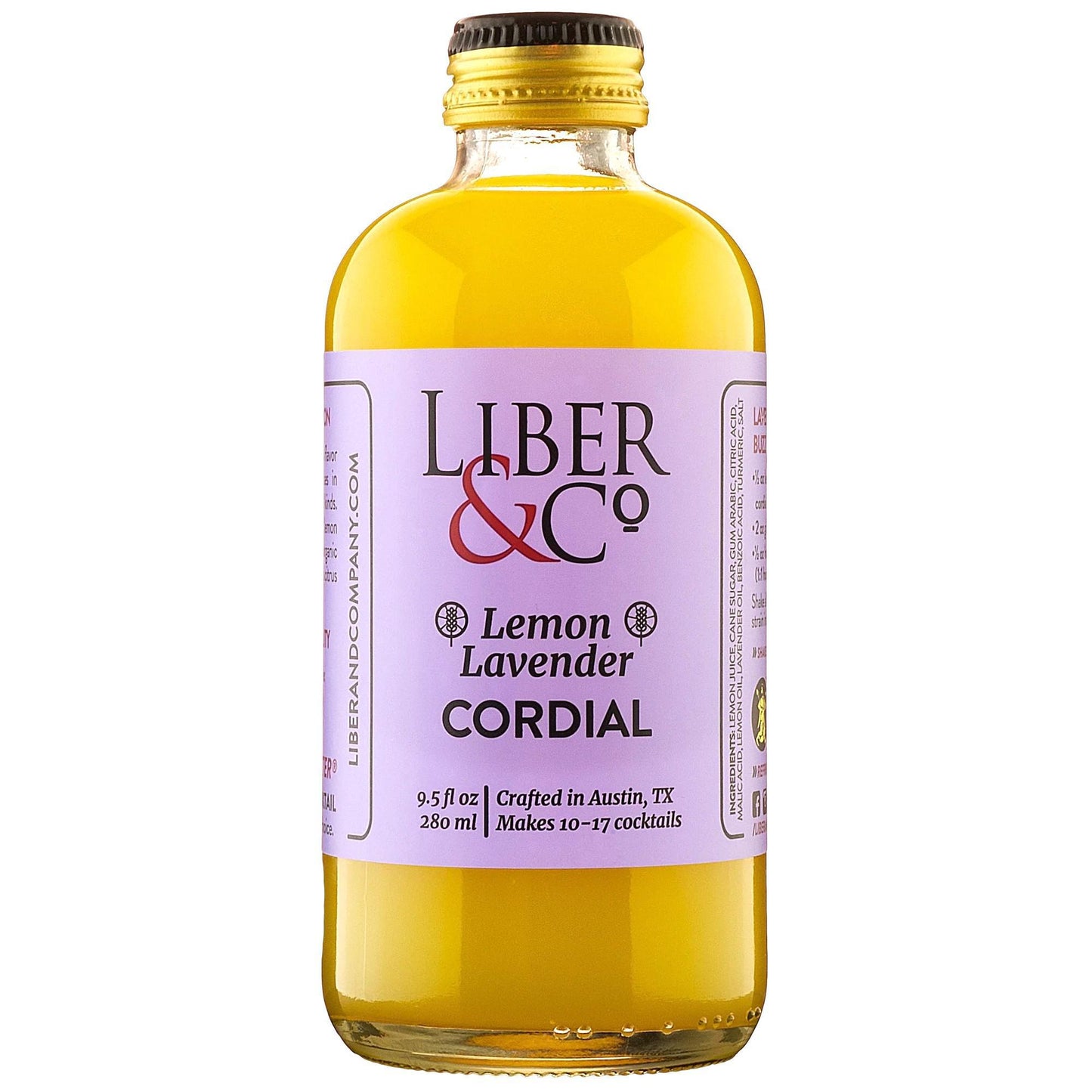 Liber & Co - 'Lemon Lavender' Cordial (9.5OZ)