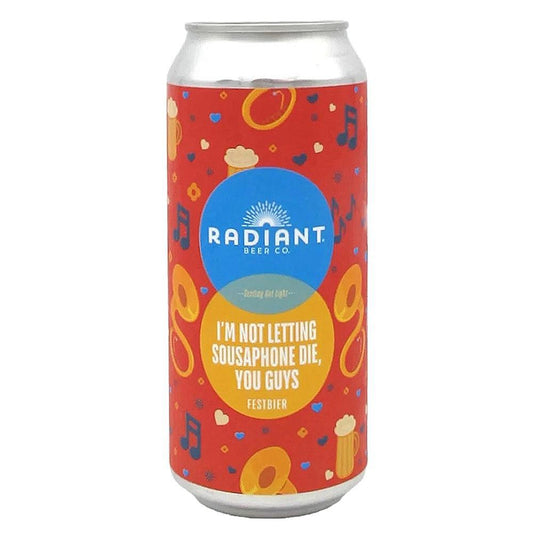 Radiant Beer Co. - 'l'm Not Letting Sousaphone Die, You Guys' Pale Festbier (16OZ)