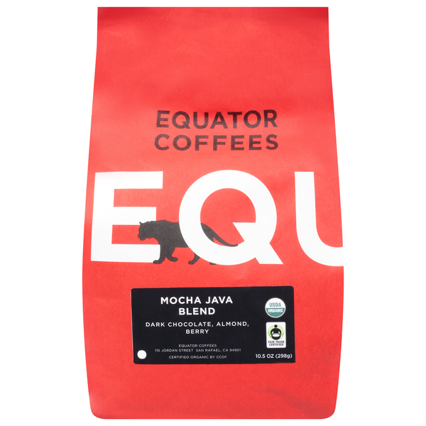 Equator Coffees - 'Mocha Java' Blend Cofee Beans (10.5OZ)
