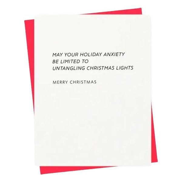 417 Press - 'Merry Christmas: May Your Holiday Anxiety' Greeting Card (1CT).