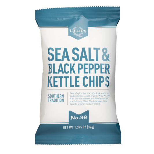 Lillie's Q - 'Sea Salt & Black Pepper' Kettle Chips (39G)