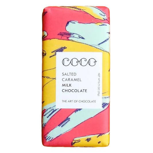 COCO Chocolatier - 'Salted Caramel' Milk Chocolate Mini Bar (20G)