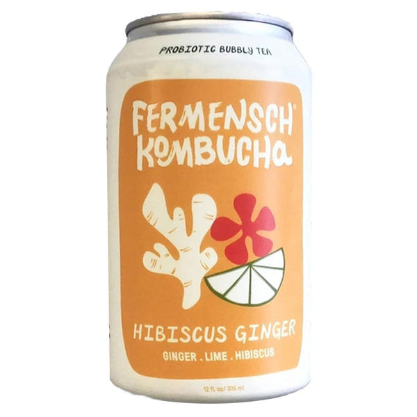 新品、未開封★フェムチャ (Femcha) 500ml Kombucha Fermensch Kombucha - 'Hibiscus Ginger' Kombucha (12OZ) - The