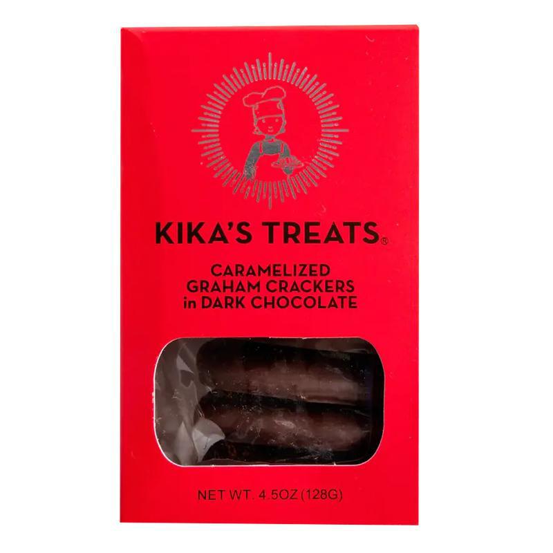 Kika's Treats - Caramelized Graham Crackers w/ Dark Chocolate (4.5OZ)