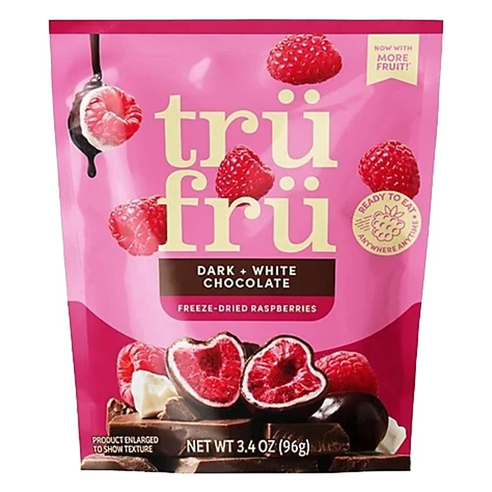 Tru Fru - 'Freeze-Dried Raspberries' Dark & White Chocolate (3.4OZ)