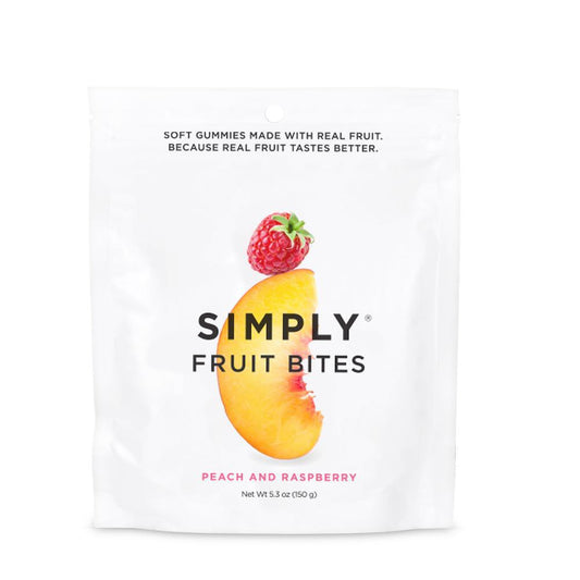 SIMPLY - 'Peach & Raspberry' Fruit Bites (150G)