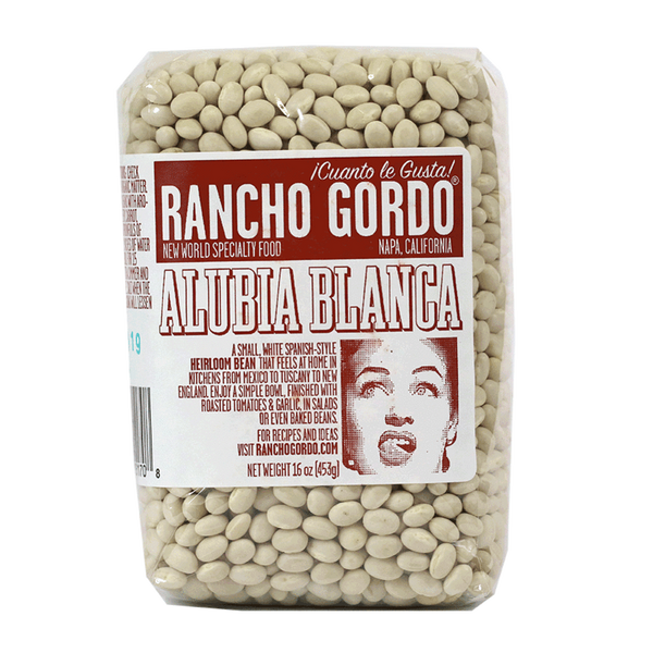 Rancho Gordo - 'Alubia Blanca' Heirloom Beans (16OZ).