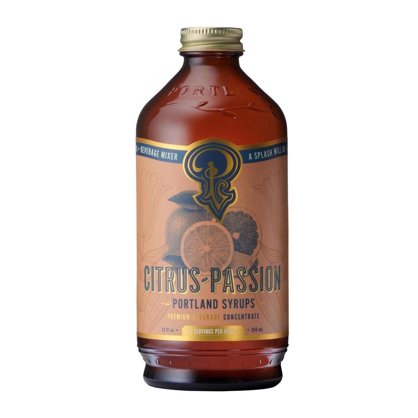 Portland Syrups - 'Citrus-Passion' Liquor & Soda Mixer (12OZ)