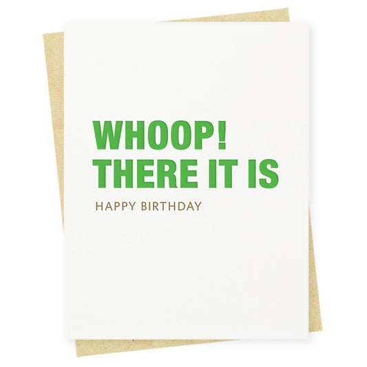 417 Press - 'Whoop! There It Is. Happy Birthday' Folded Card (1CT)
