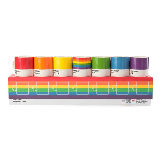 Pantone - 'Pride' Espresso Cup Set (7CT)