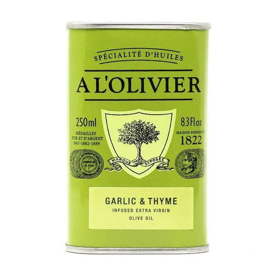 A L'Olivier - Garlic & Thyme Infused Olive Oil (250ML)