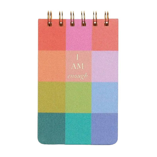 DesignWorks Ink - 'Rainbow Check' Twin Wire Notepad