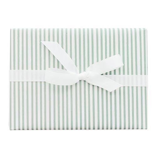 Sugar Paper - 'Green Painted Stripe' Wrapping Paper (1CT)