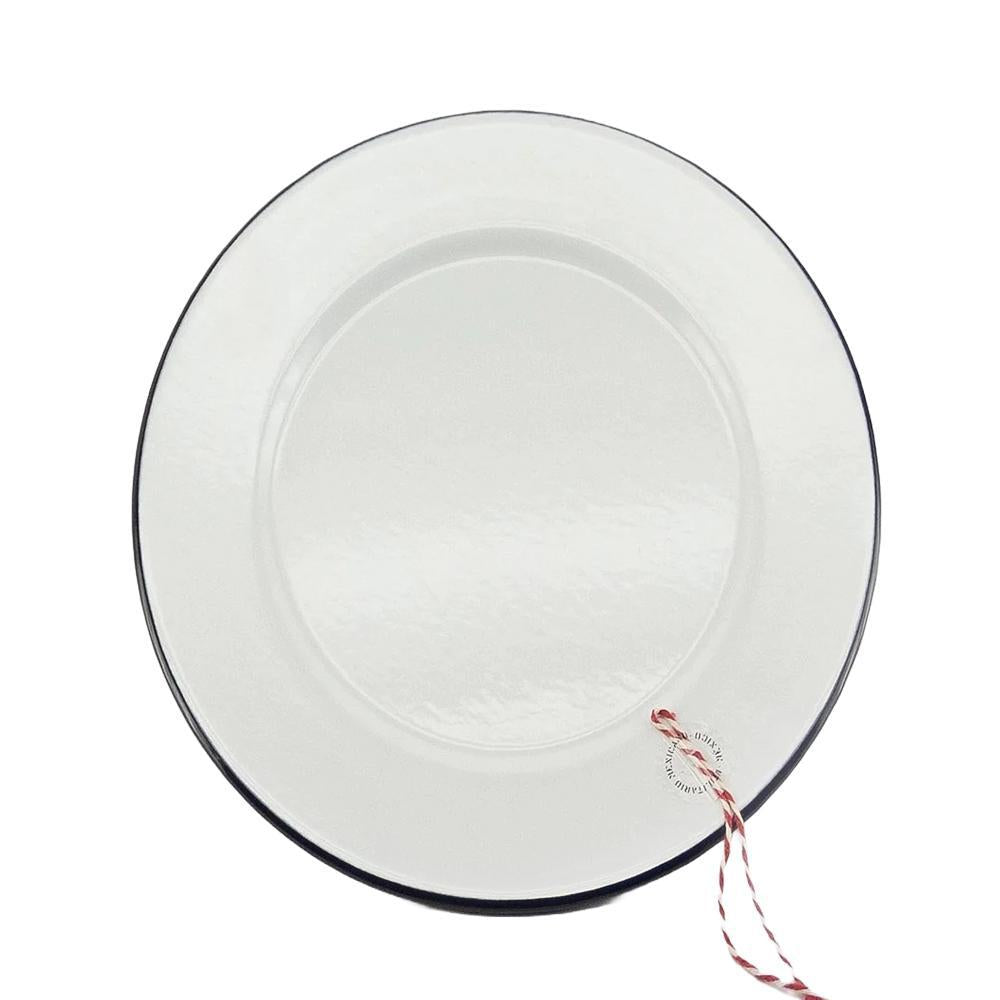 Utilitario Mexicano - White Enamel Plate (1CT)